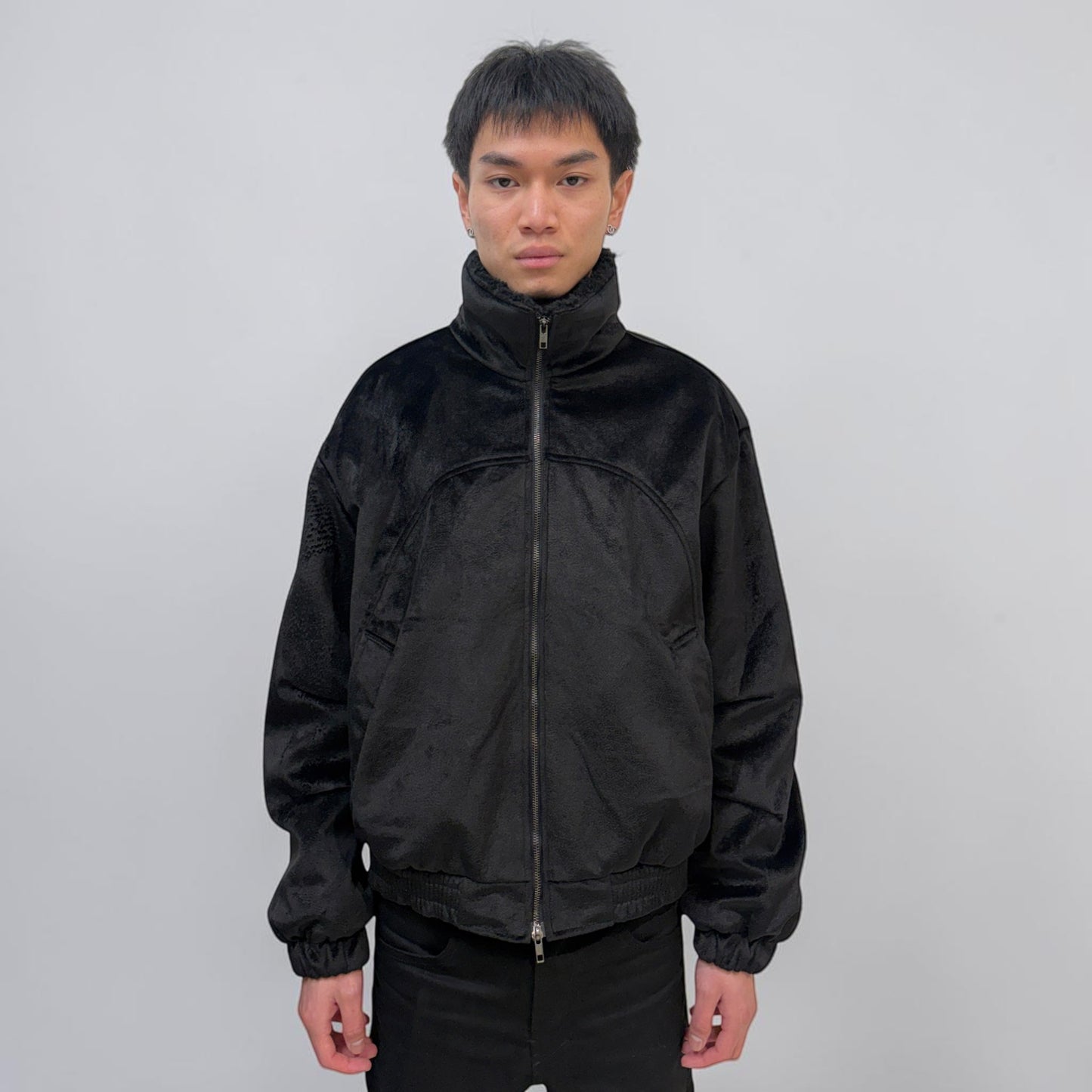Kaleidoscope Flight Teddy Jacket Black