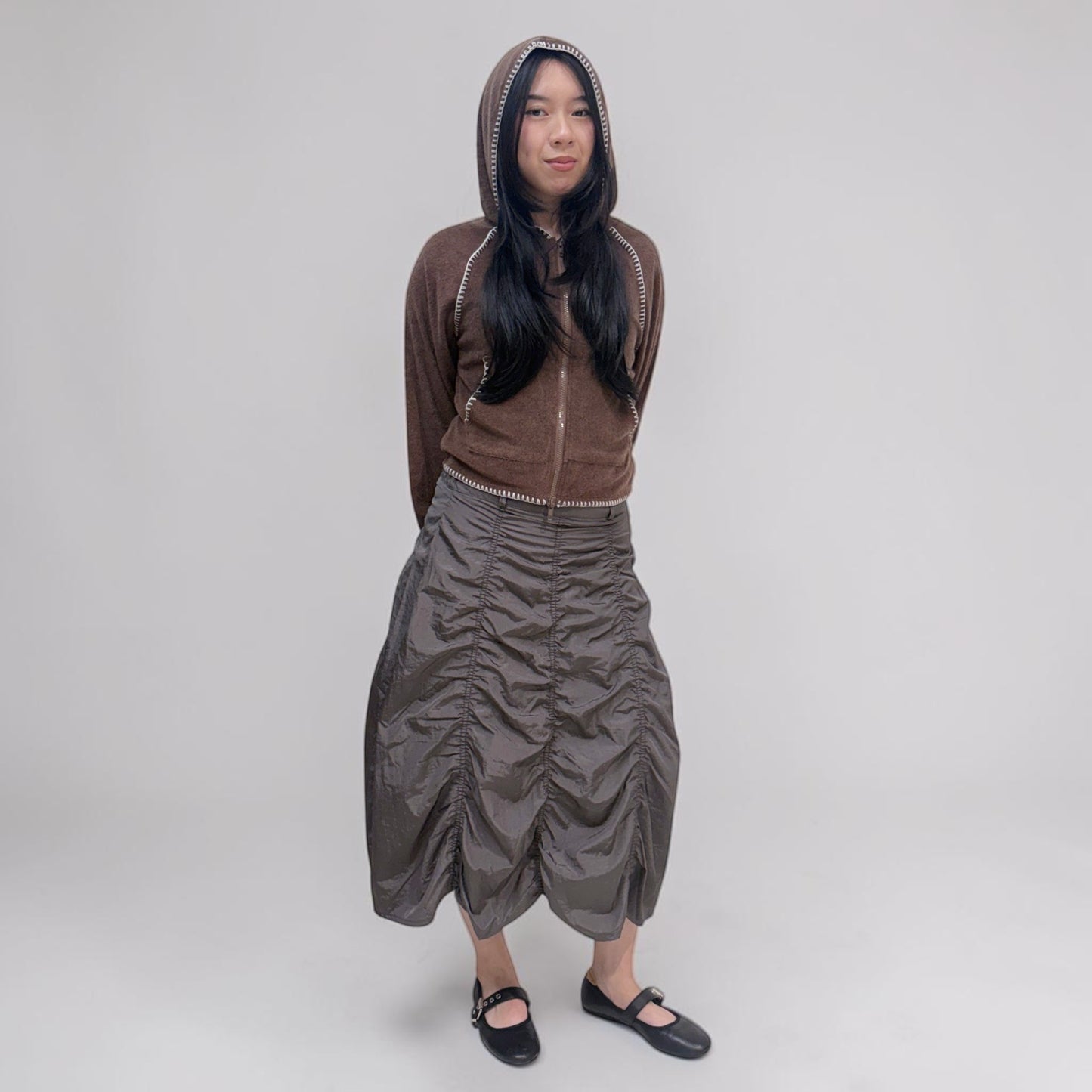 Askhaki Seoul Darkwave Jacket Brown | ODD EVEN