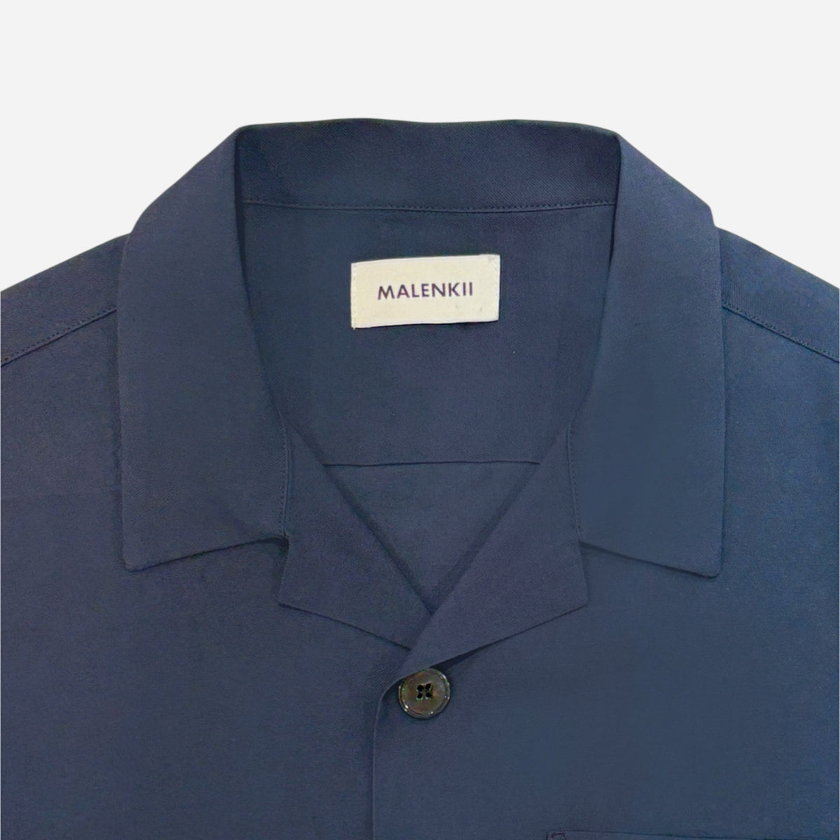 Malenkii Vacation S/S Shirt Navy | ODD EVEN