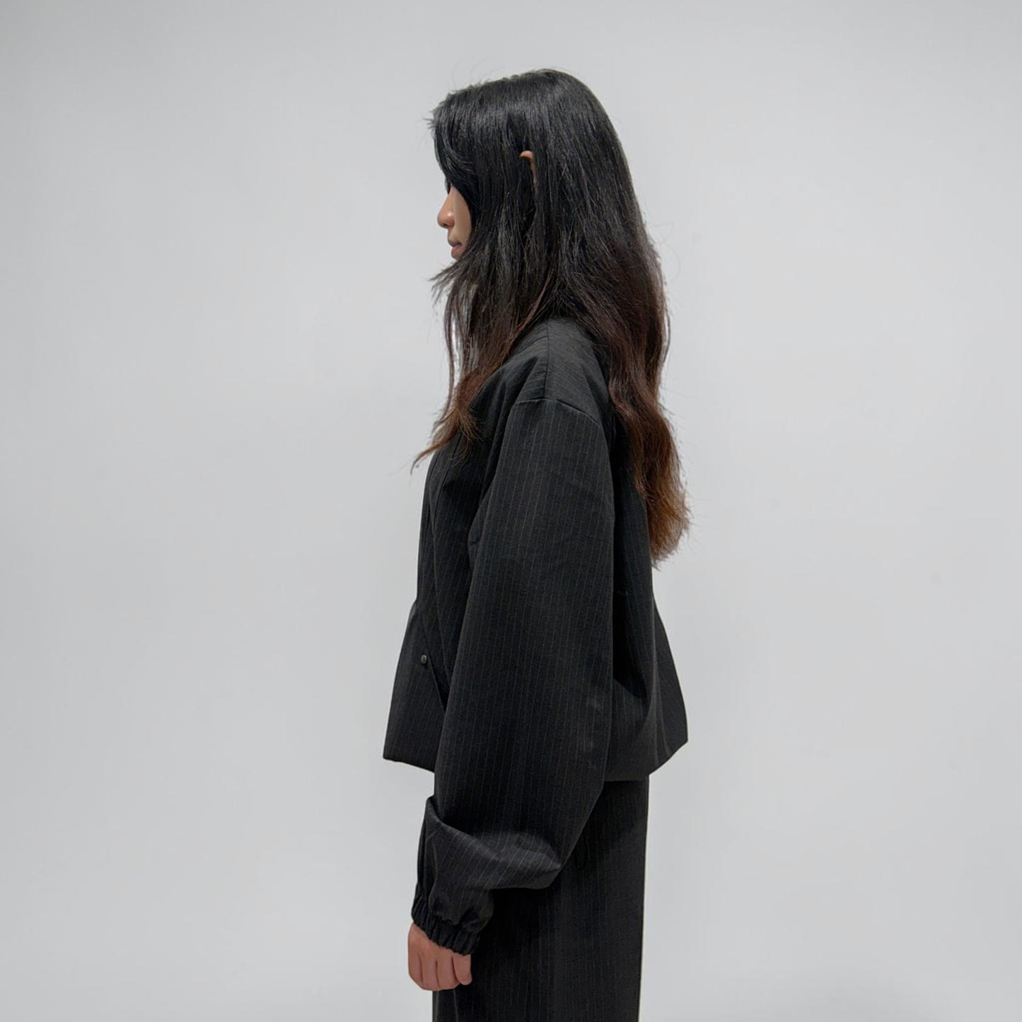 Kaleidoscope Sloane Pinstripe Jacket Charcoal