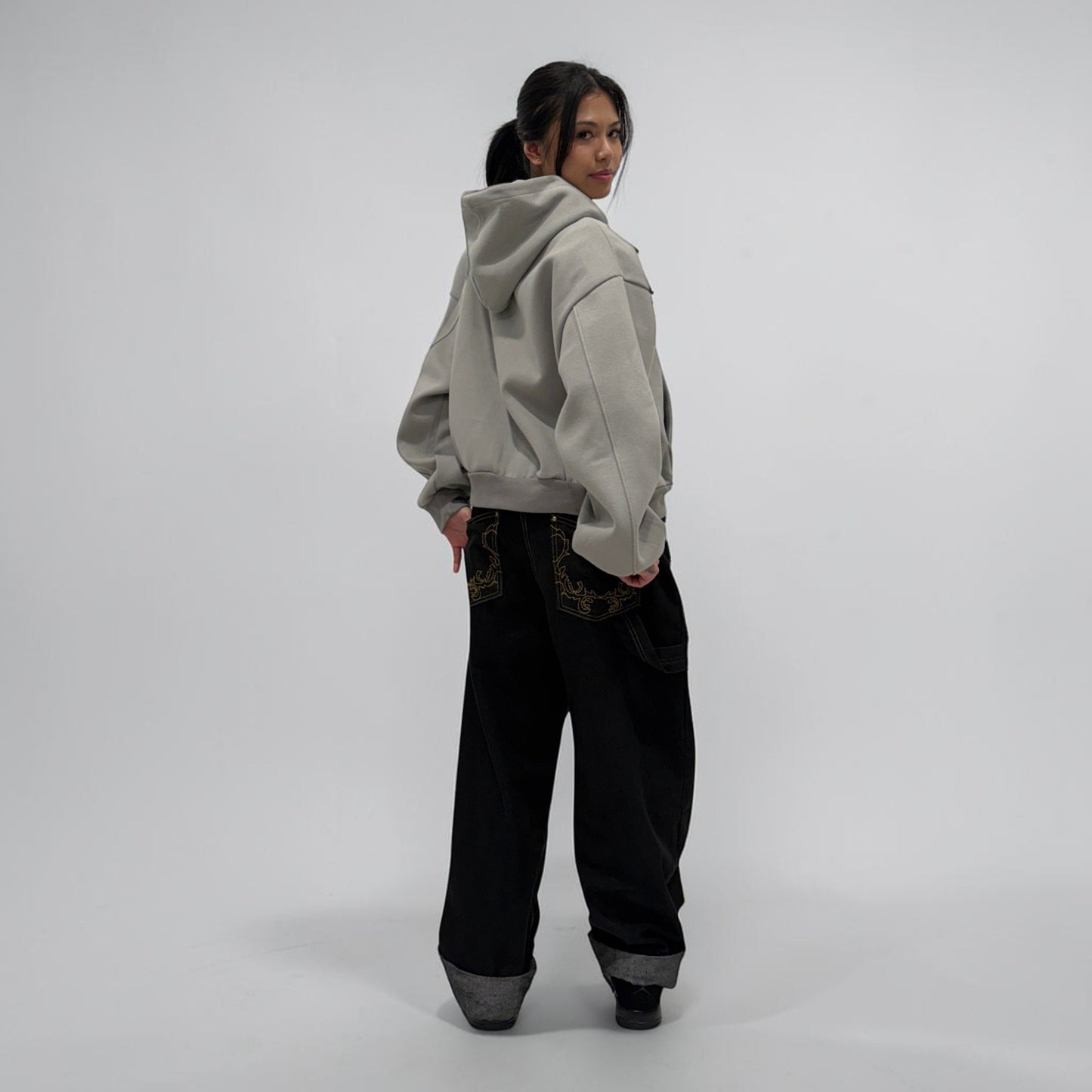 Invis-Able Hamptons Zip Hoodie Light Grey