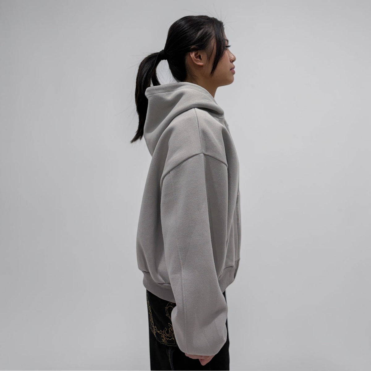 Invis-Able Hamptons Zip Hoodie Light Grey | ODD EVEN