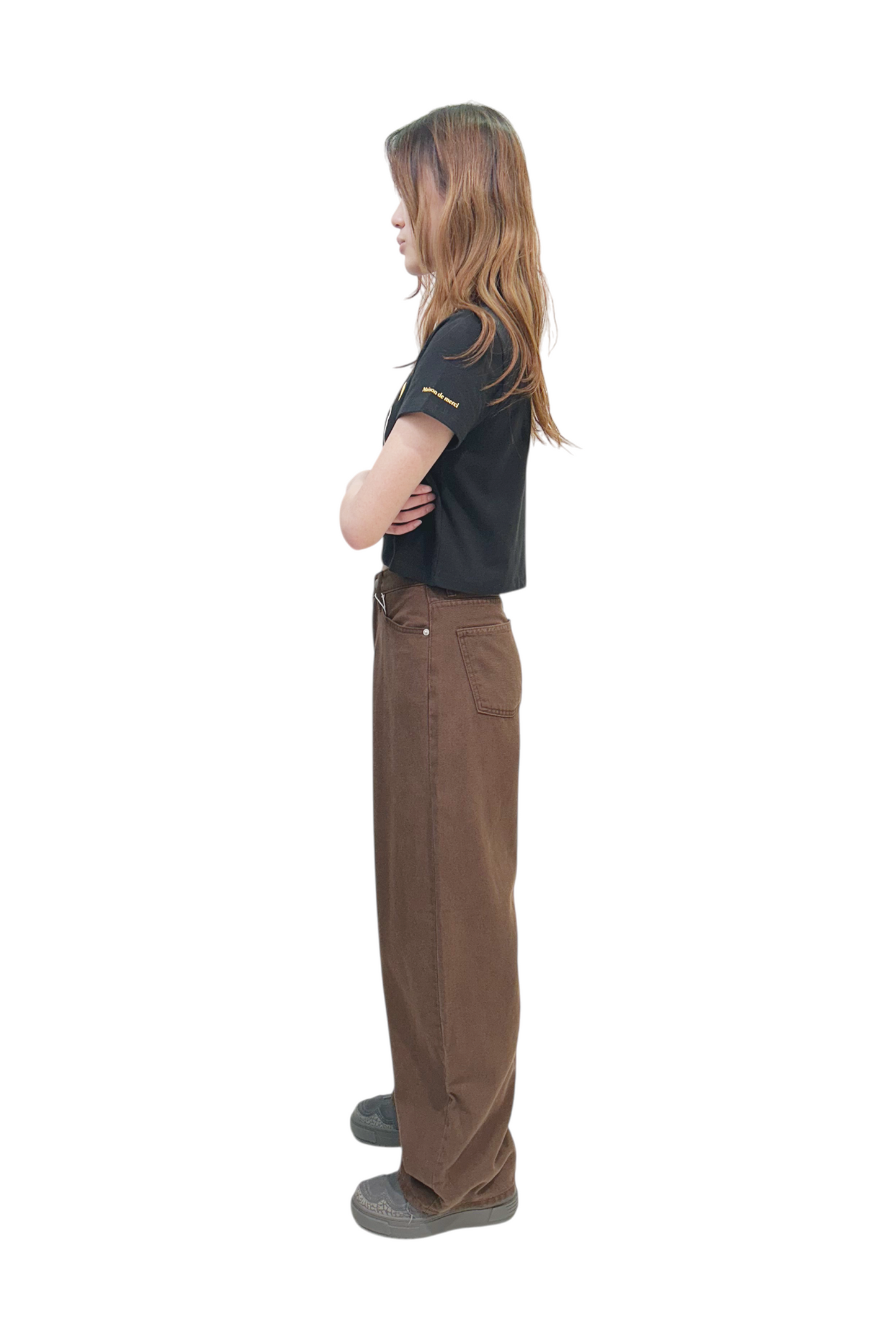 Develop Korea 4 Life Jeans Brown | ODD EVEN