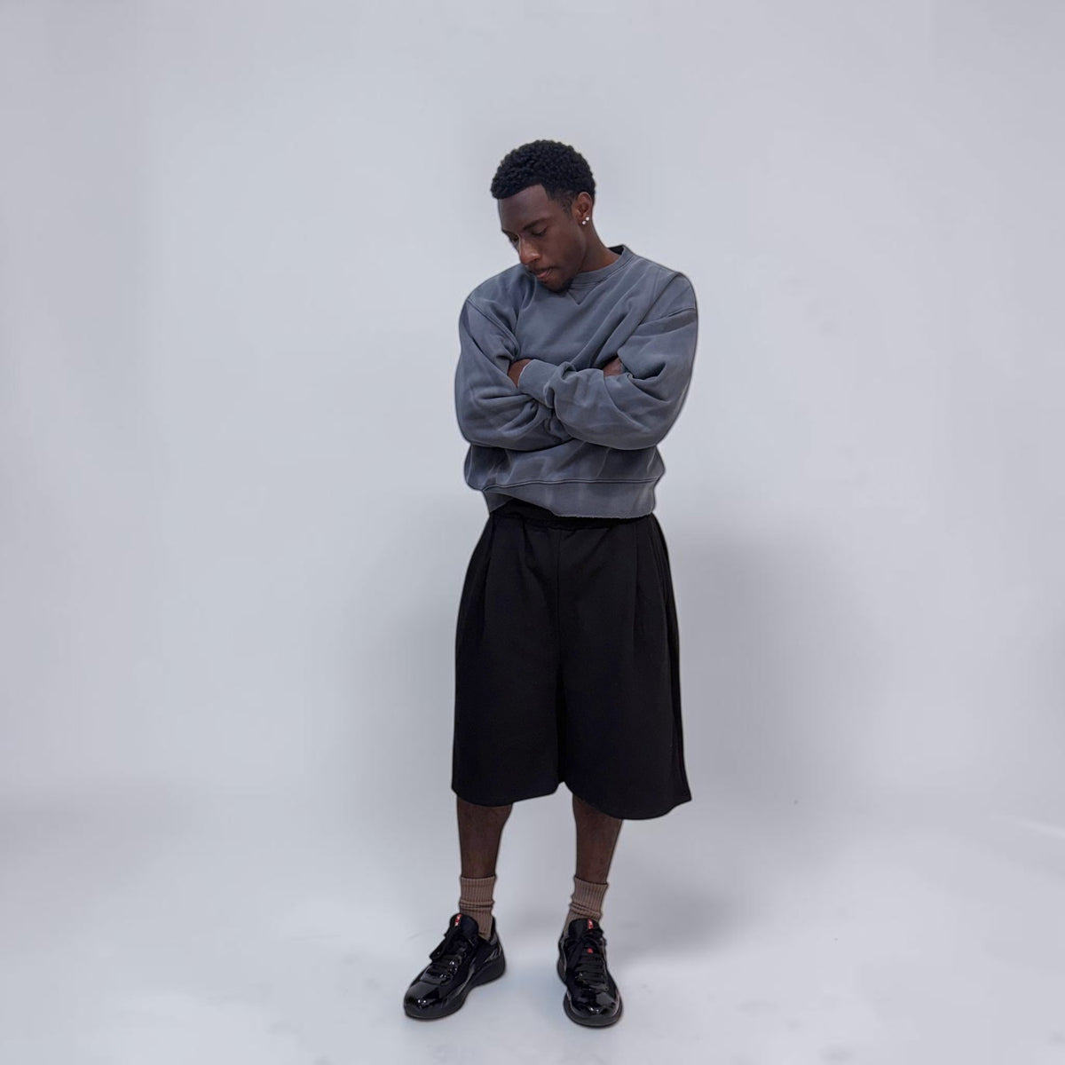 RAR Sunfade Effect VTG Sweatshirt Faded Navy