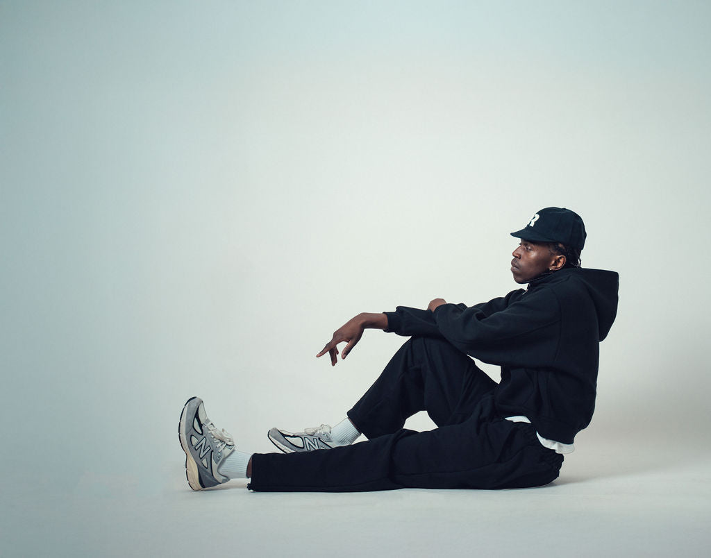 Lur Baggy Track Pants Black | ODD EVEN