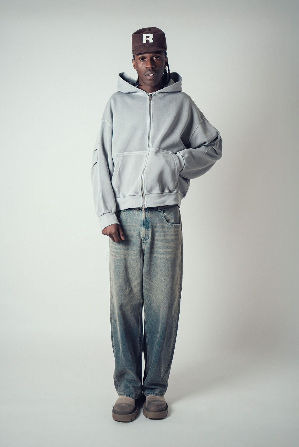 Invis-Able Athletic Zip Hoodie Smoke