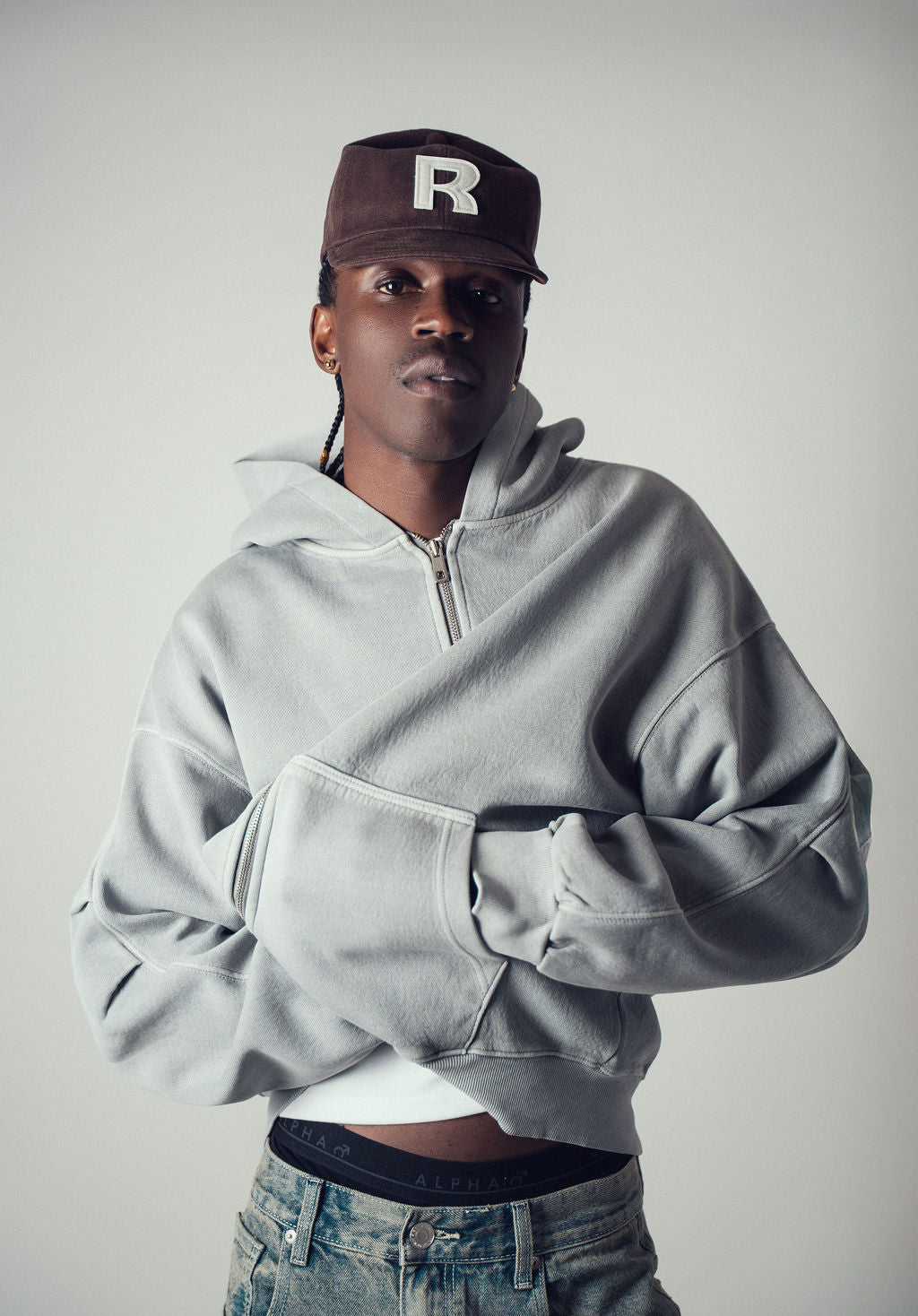 Invis-Able Athletic Zip Hoodie Smoke