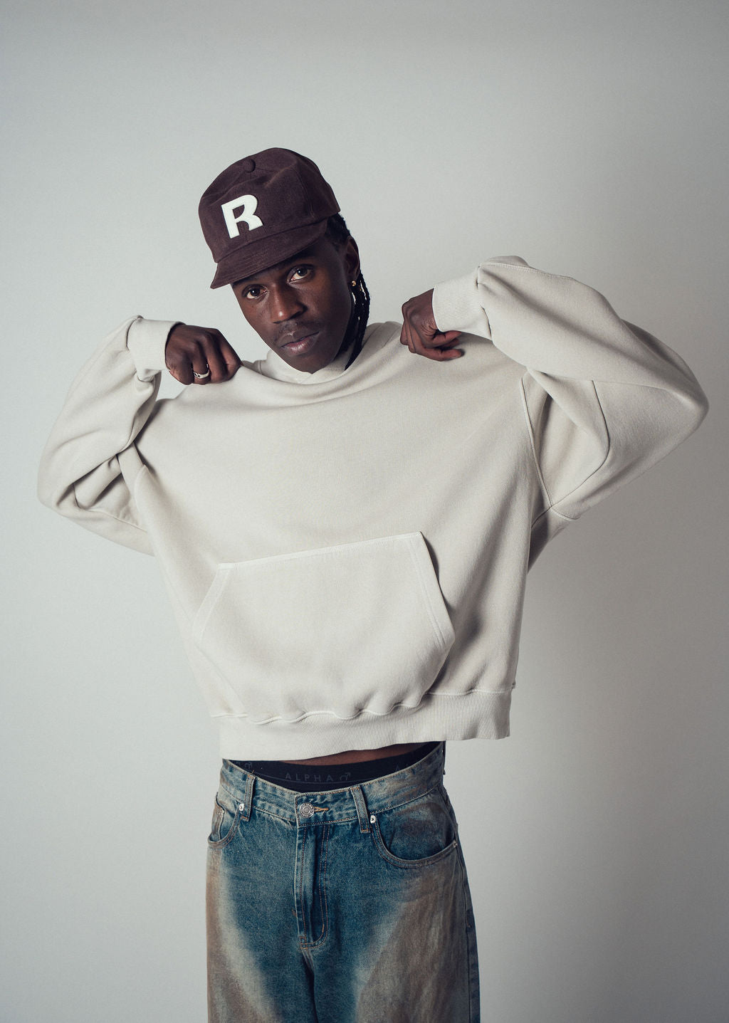 Invis-Able Athletic Pullover Hoodie Beige | ODD EVEN