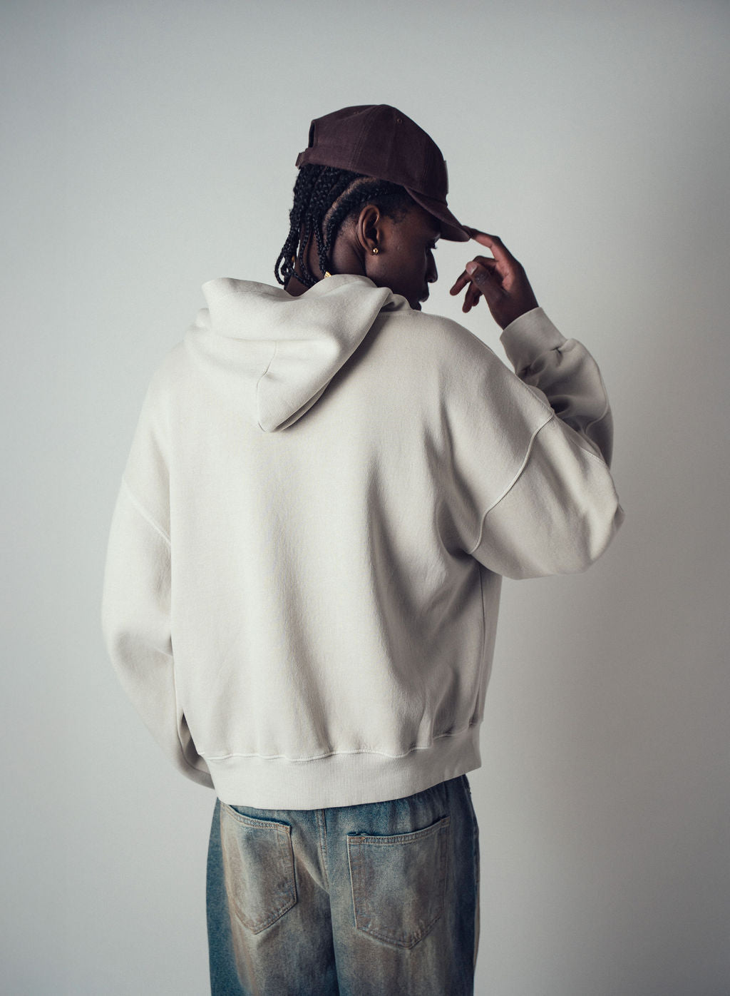Invis-Able Athletic Pullover Hoodie Beige | ODD EVEN