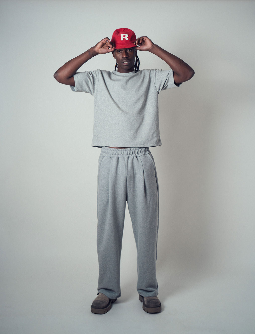 Lur Baggy Track Pants Dark Grey | ODD EVEN