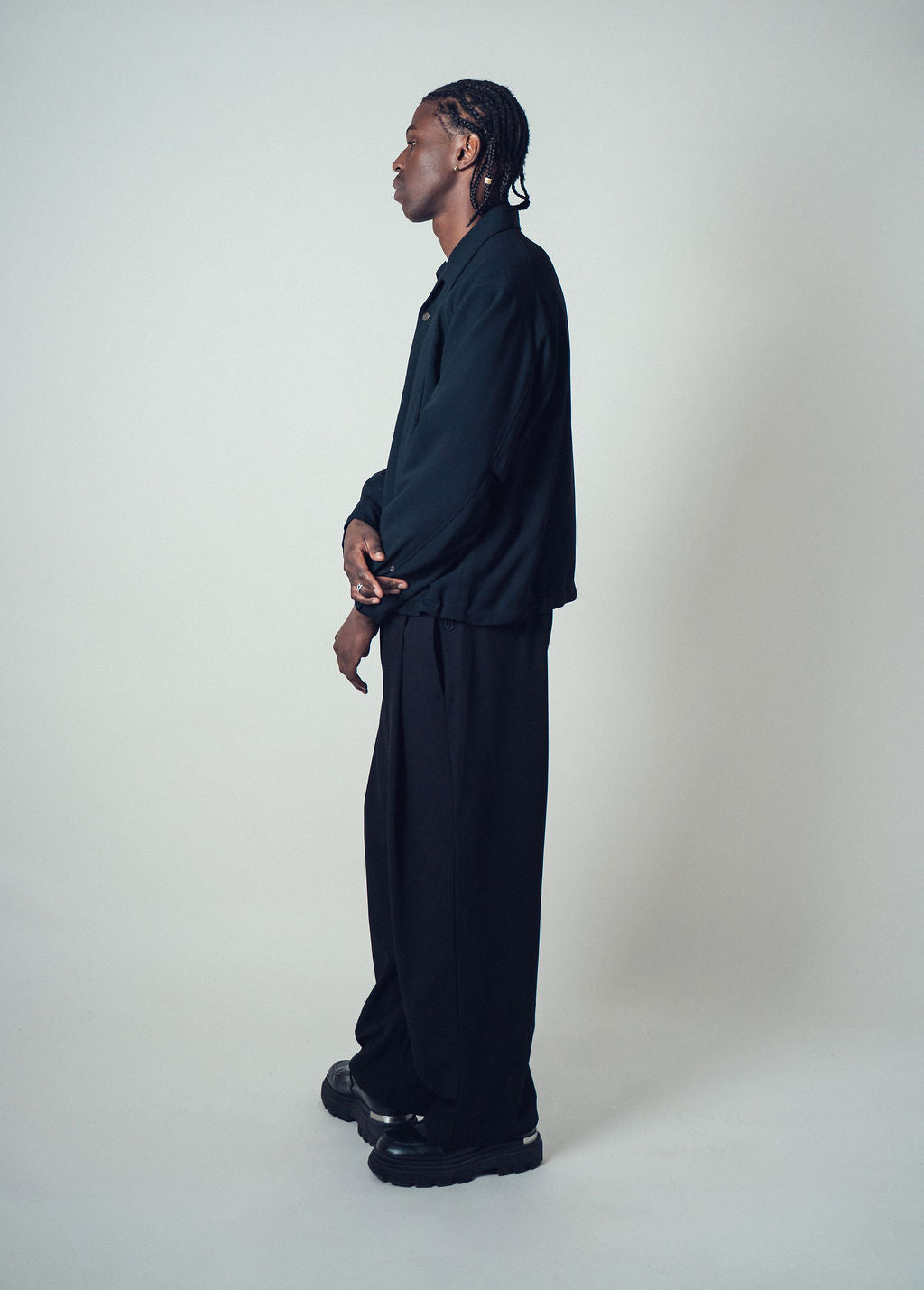 Ilcorso Classic Button Up Black | ODD EVEN
