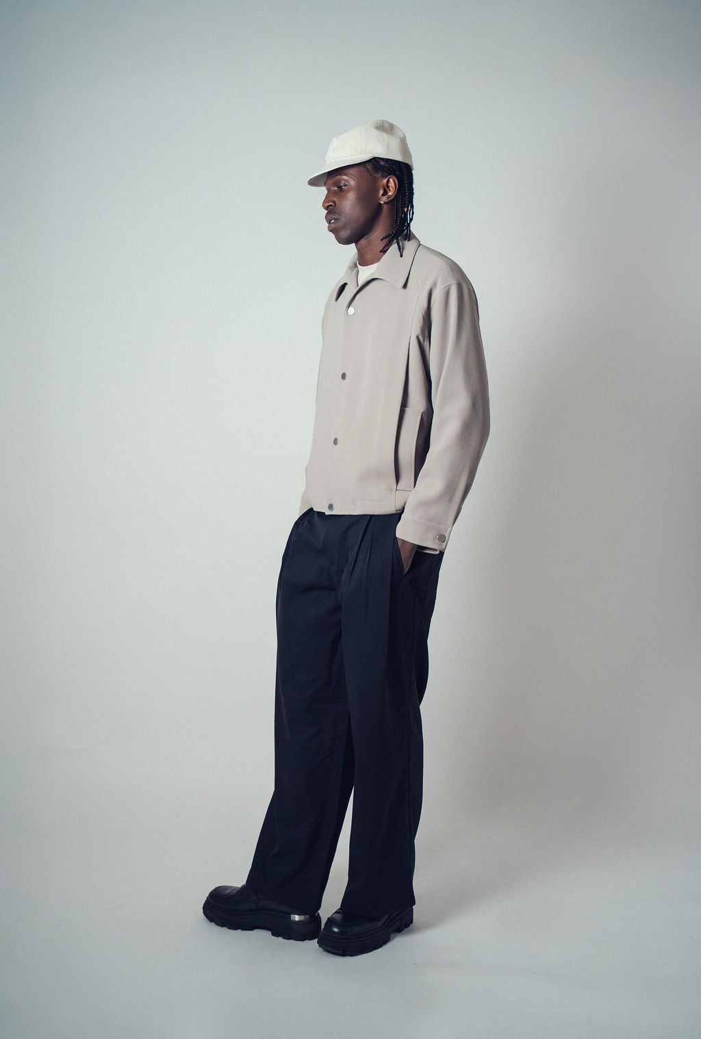 Ilcorso Classic Button Up Beige | ODD EVEN