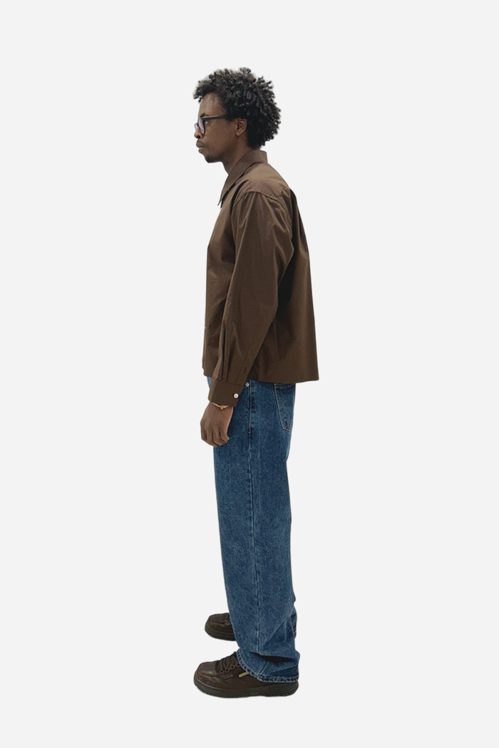 Marspeople Anton Shirt Brown | ODD EVEN