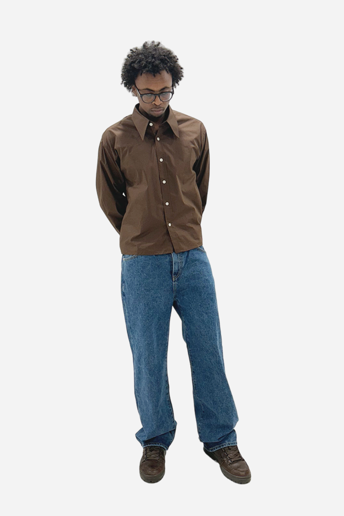 Marspeople Anton Shirt Brown | ODD EVEN