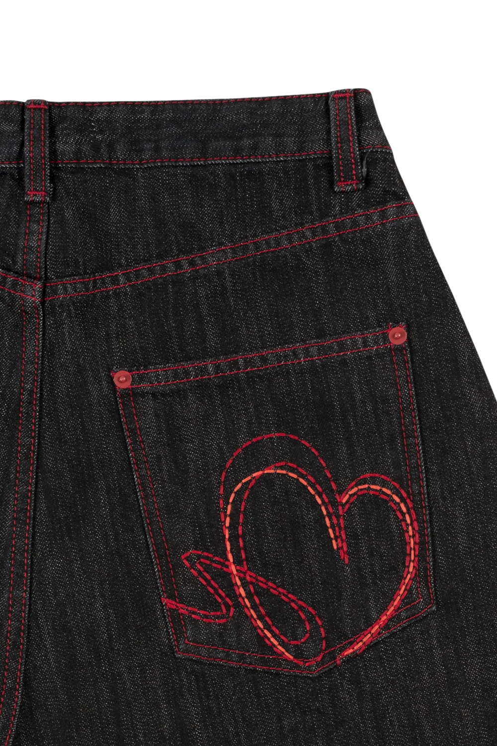 Develop Korea Bleeding Love Jeans Black | ODD EVEN