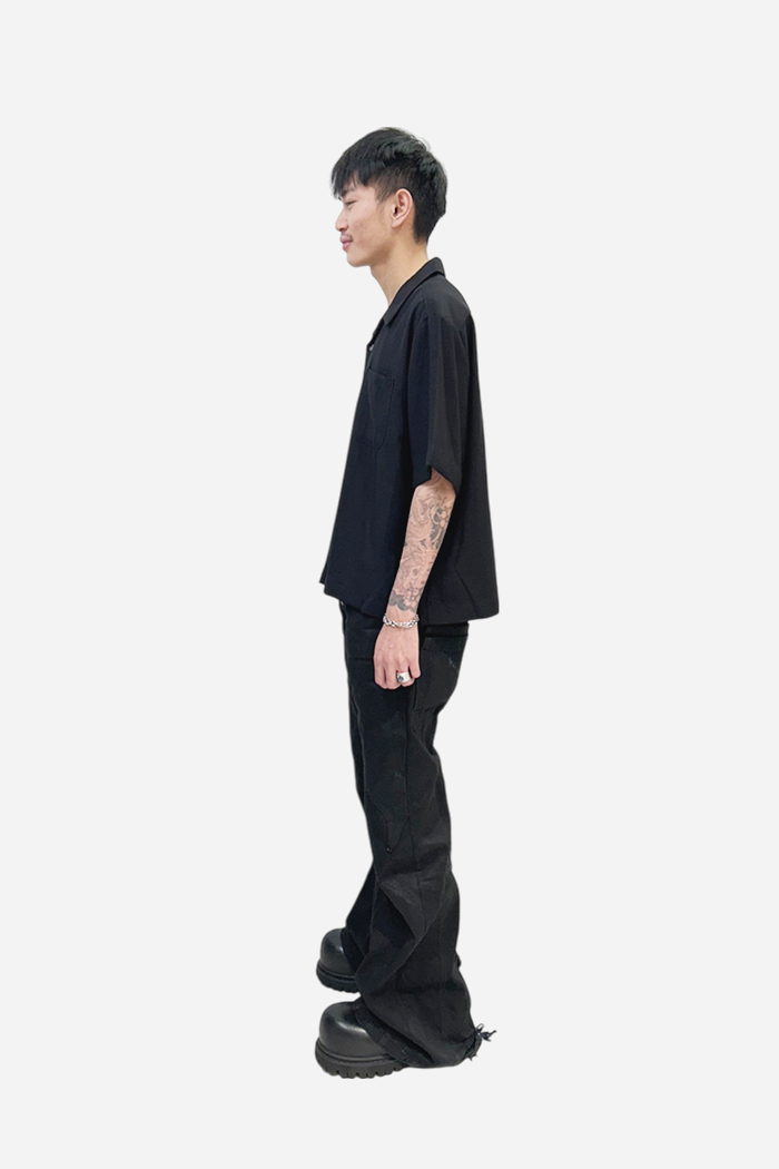 Malenkii Bloom Vacation S/S Shirt Black | ODD EVEN