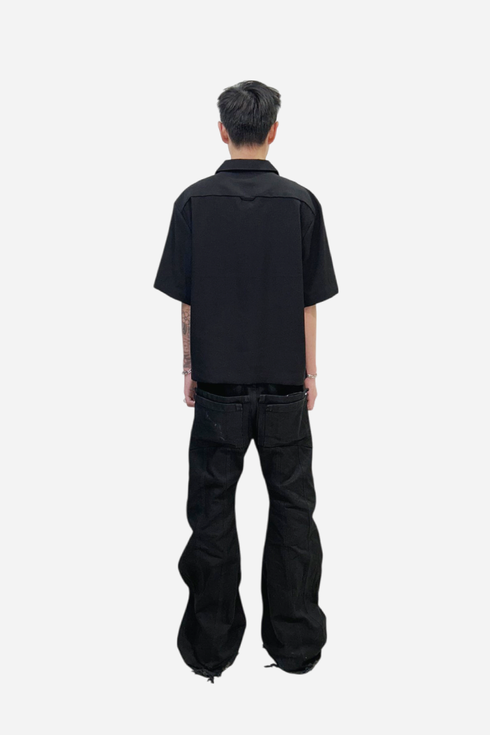 Malenkii Bloom Vacation S/S Shirt Black | ODD EVEN