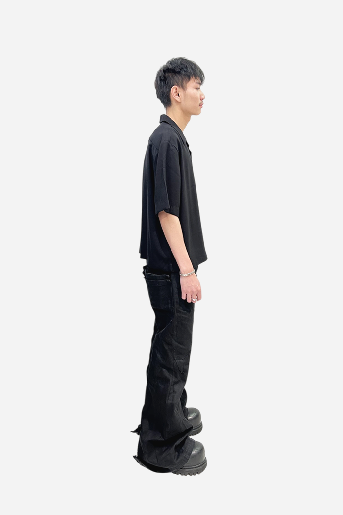 Malenkii Bloom Vacation S/S Shirt Black | ODD EVEN