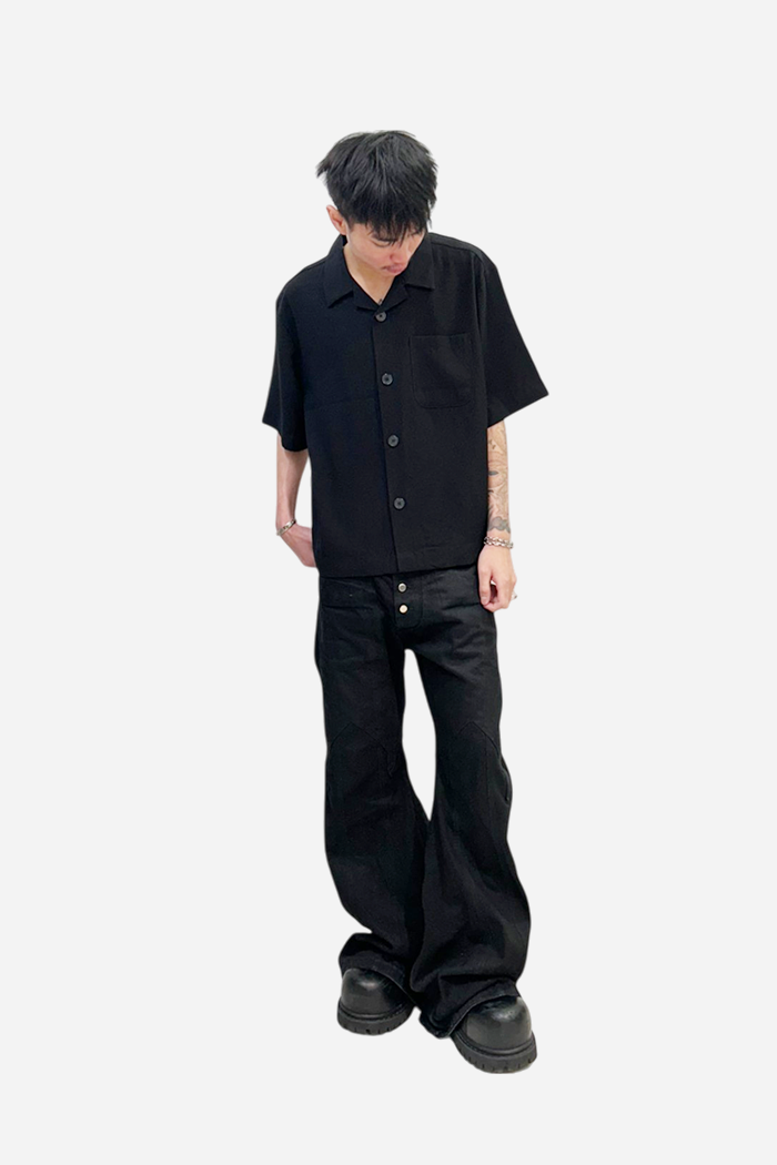Malenkii Bloom Vacation S/S Shirt Black | ODD EVEN