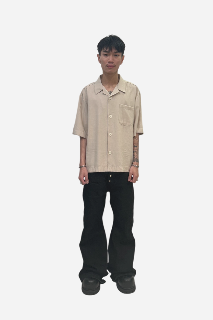 Malenkii Bloom Vacation S/S Shirt Beige | ODD EVEN