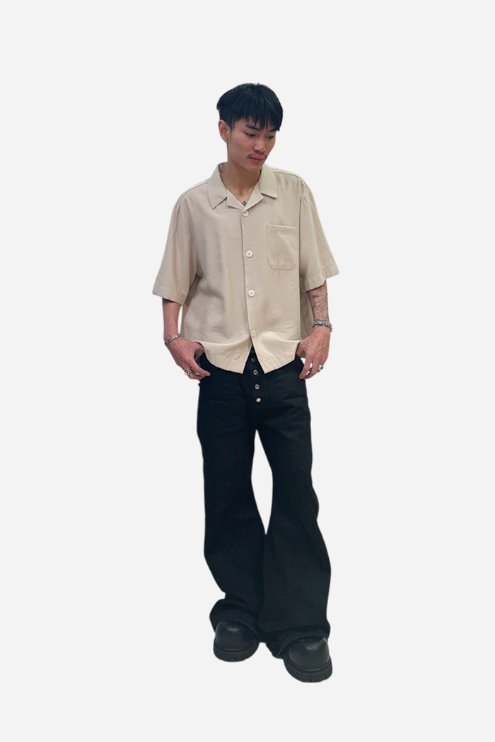 Malenkii Bloom Vacation S/S Shirt Beige | ODD EVEN