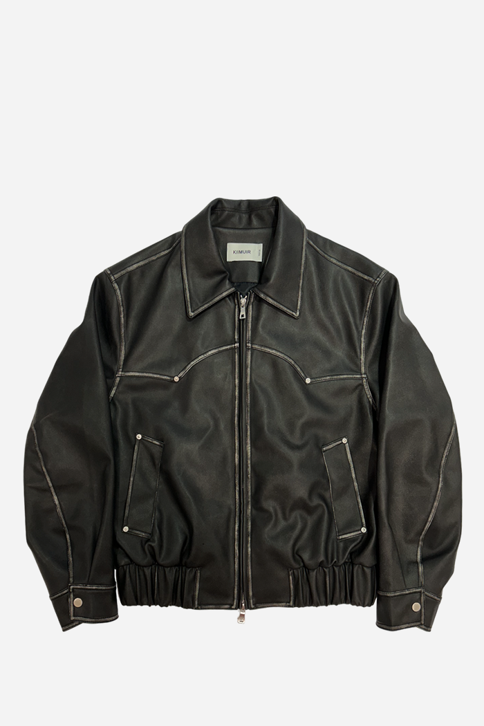 Kiimuir Brooklyn Vegan Leather Jacket Black