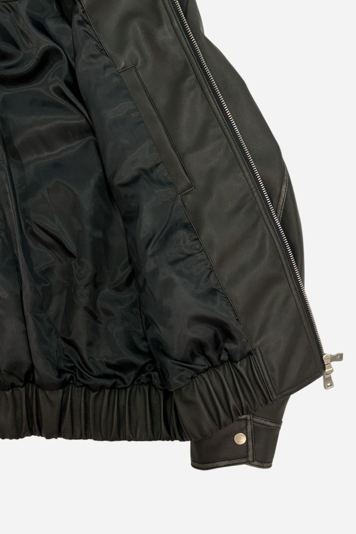 Kiimuir Brooklyn Vegan Leather Jacket Black