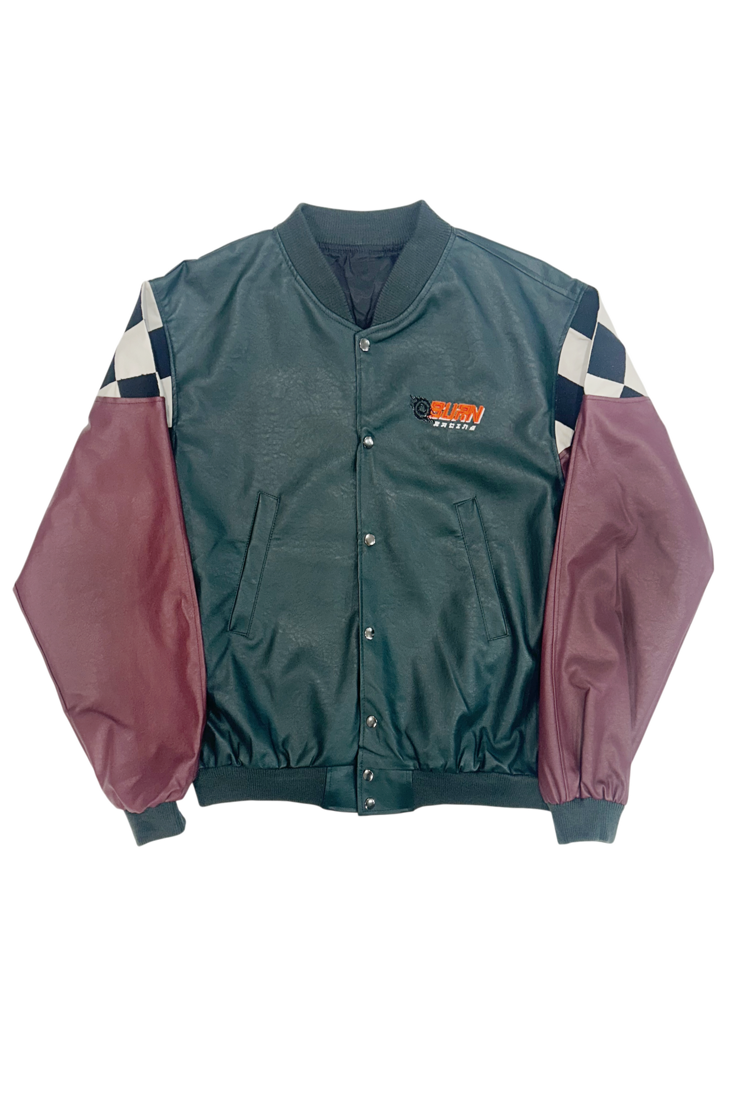 By Attention Burn Racing Jacket Forest Green | ODD EVEN