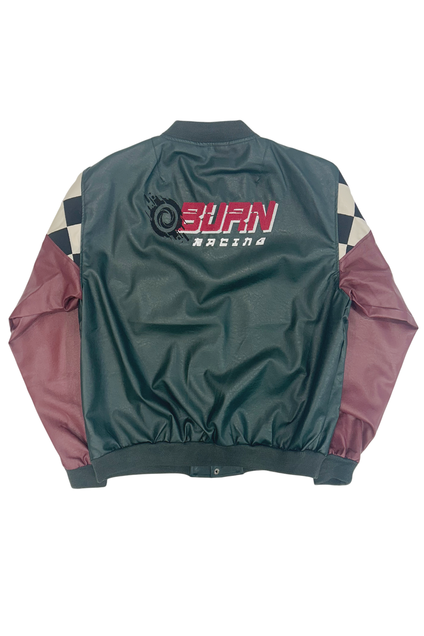 By Attention Burn Racing Jacket Forest Green | ODD EVEN
