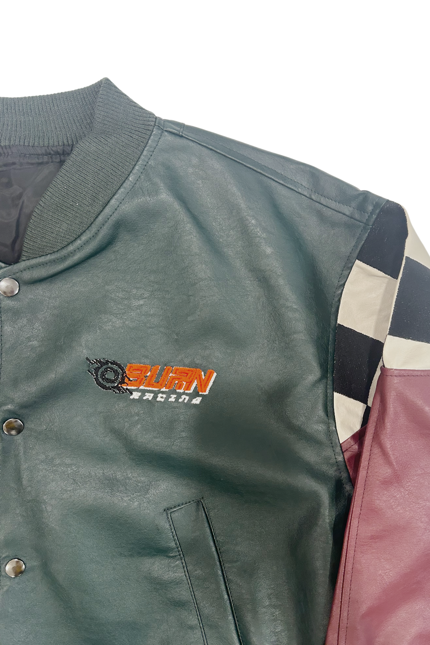 By Attention Burn Racing Jacket Forest Green