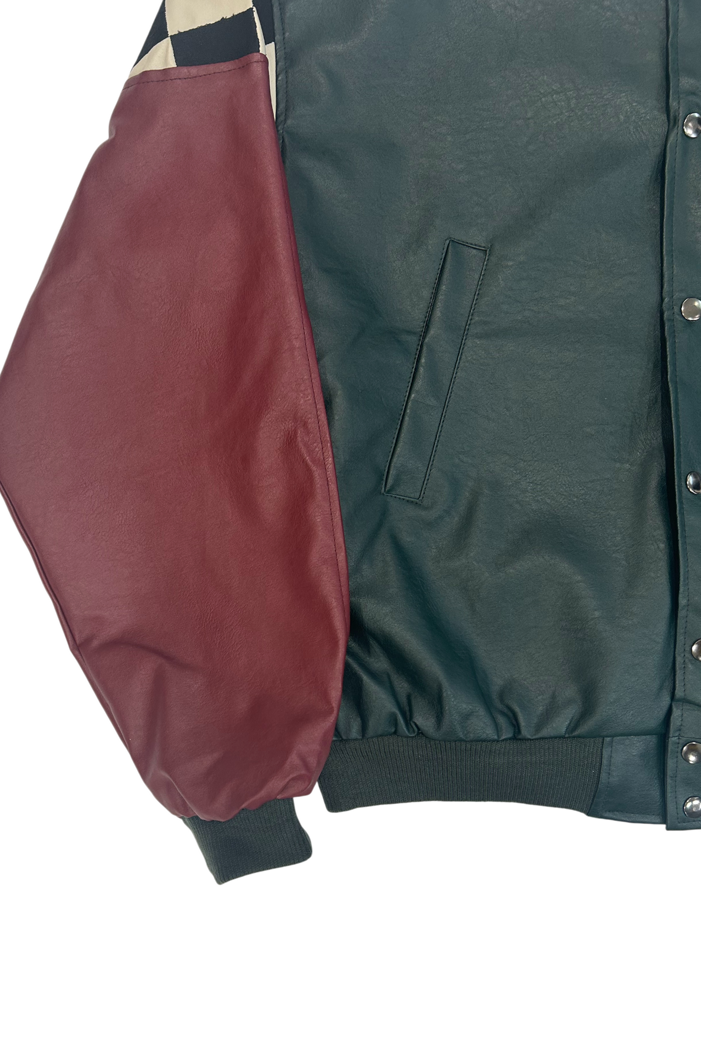 By Attention Burn Racing Jacket Forest Green | ODD EVEN