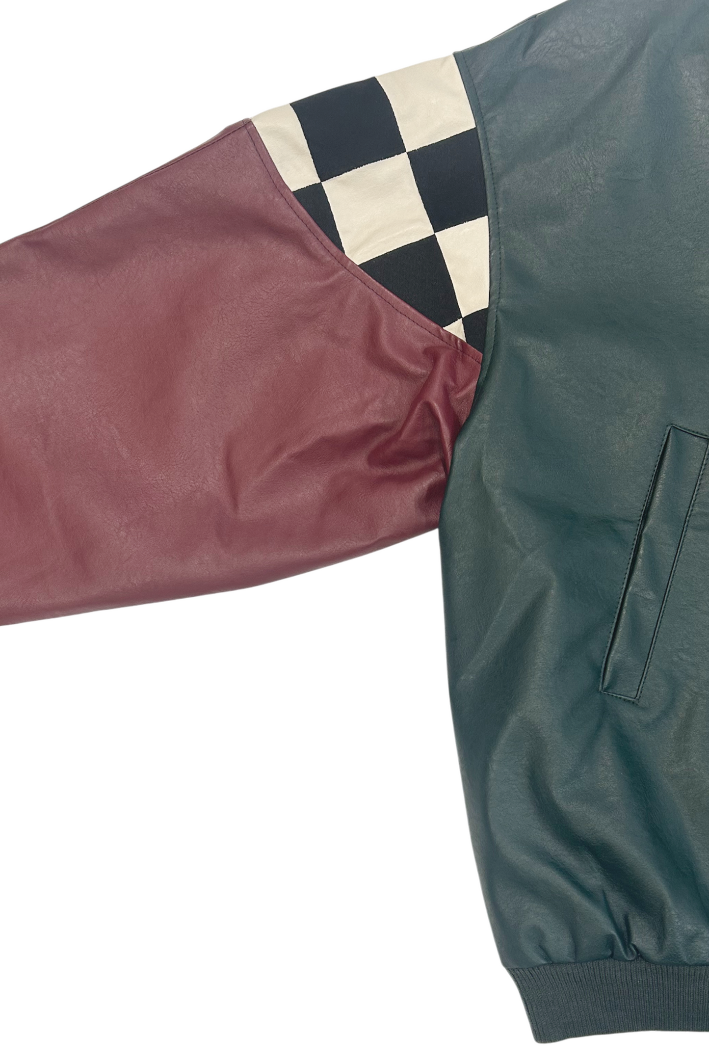 By Attention Burn Racing Jacket Forest Green | ODD EVEN
