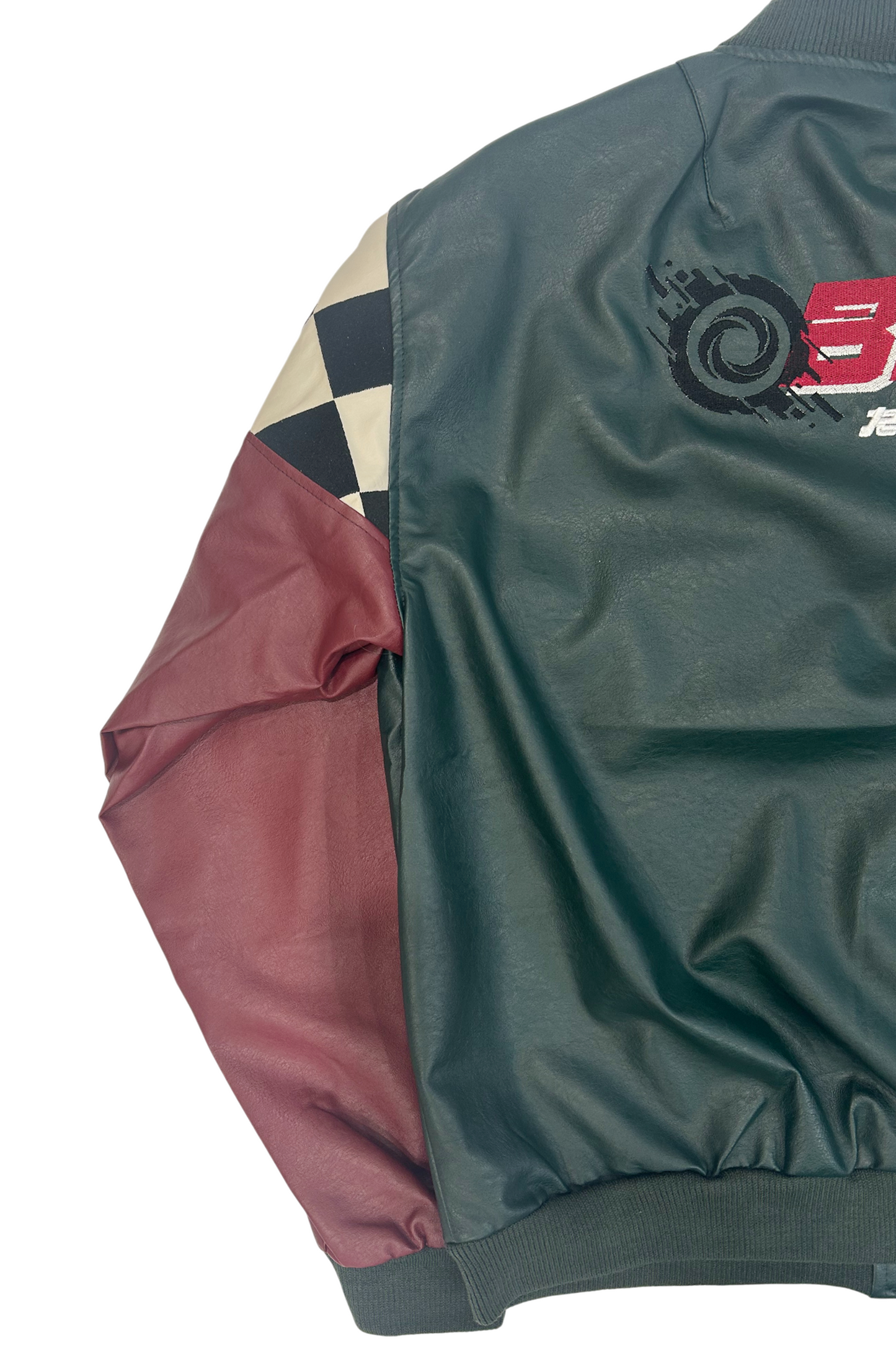 By Attention Burn Racing Jacket Forest Green | ODD EVEN