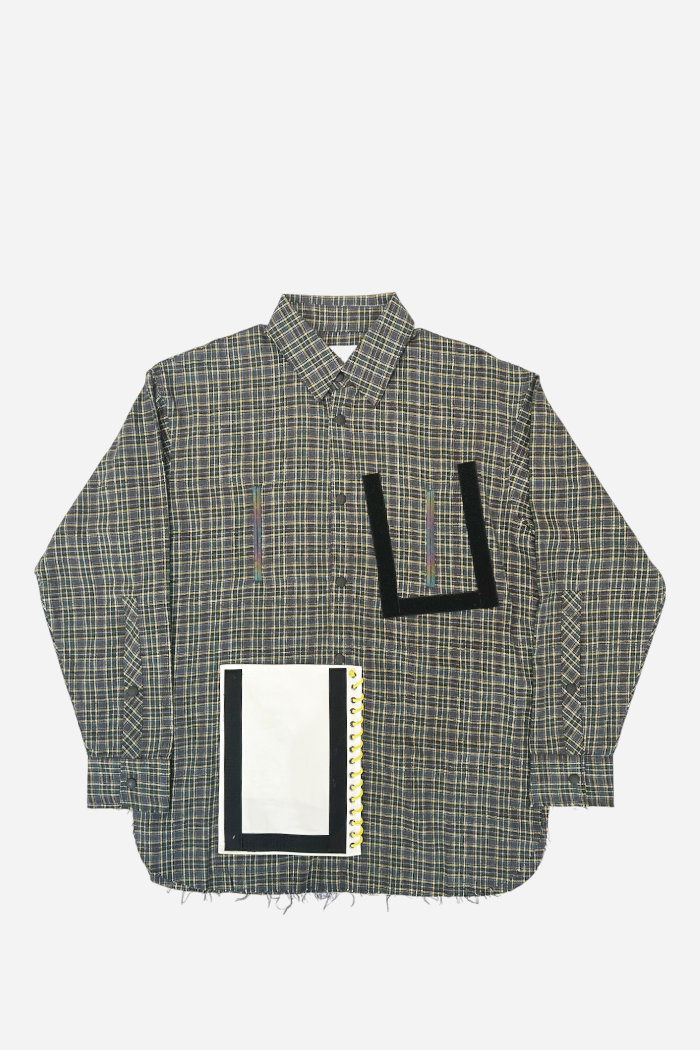 Invis-Able Check Schedule Shirt Green/Blue | ODD EVEN