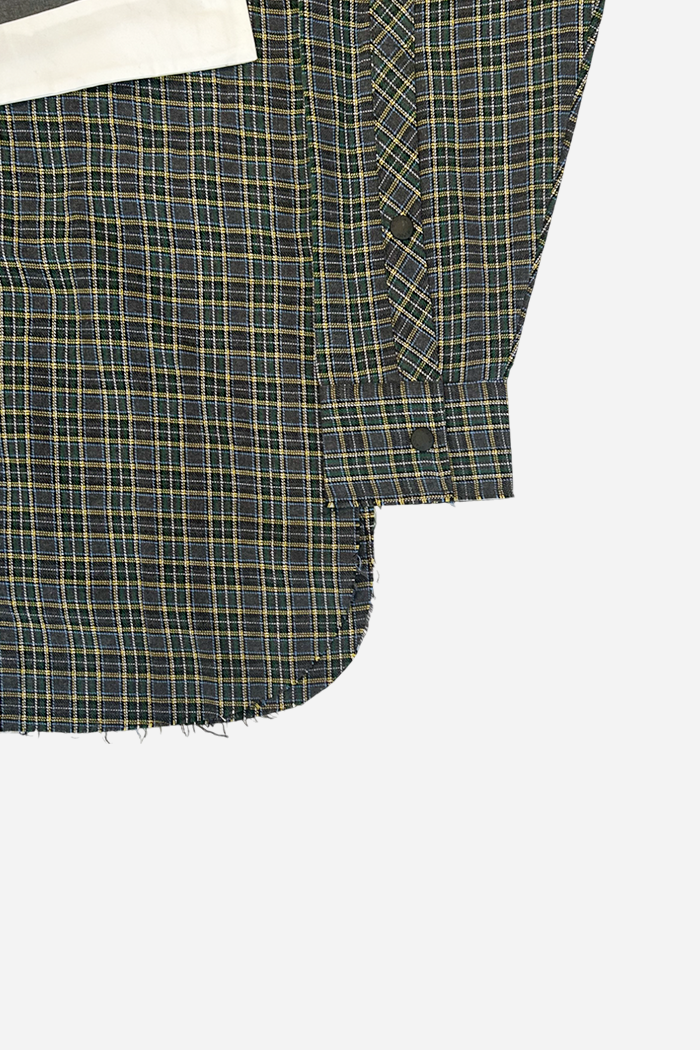 Invis-Able Check Schedule Shirt Green/Blue | ODD EVEN