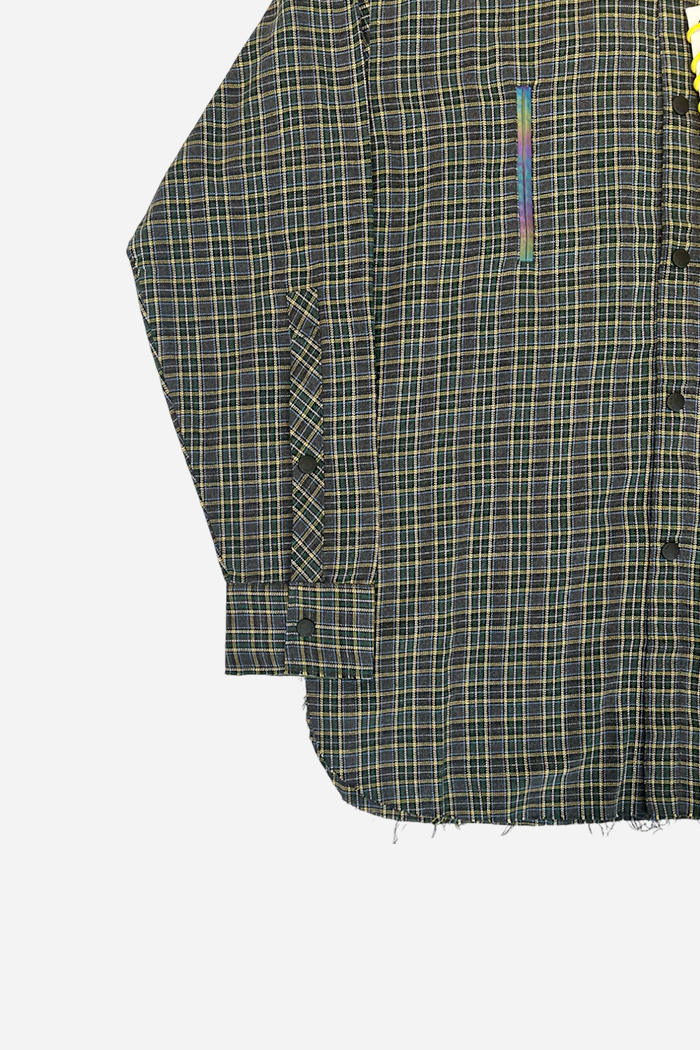 Invis-Able Check Schedule Shirt Green/Blue | ODD EVEN
