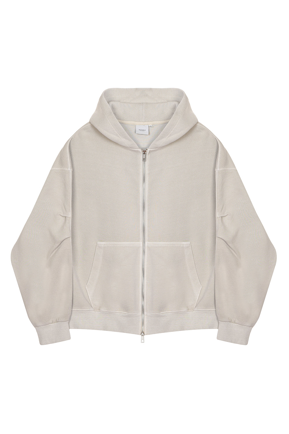 Invis-Able Athletic Box Zip Hoodie V2 Beige | ODD EVEN