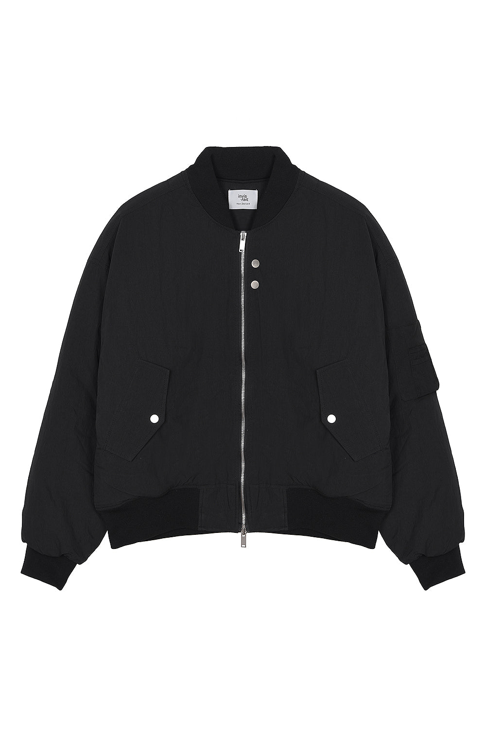 Invis-Able Midnight Bomber Jacket Black | ODD EVEN