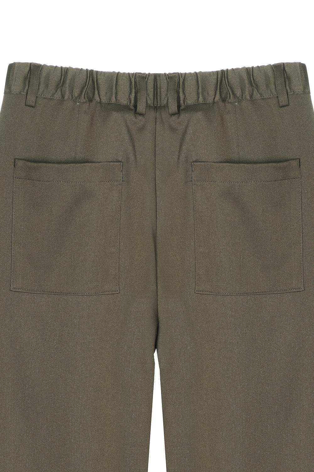 Margaret 2-Tuck Wide Leg Pants Dark Olive | ODD EVEN