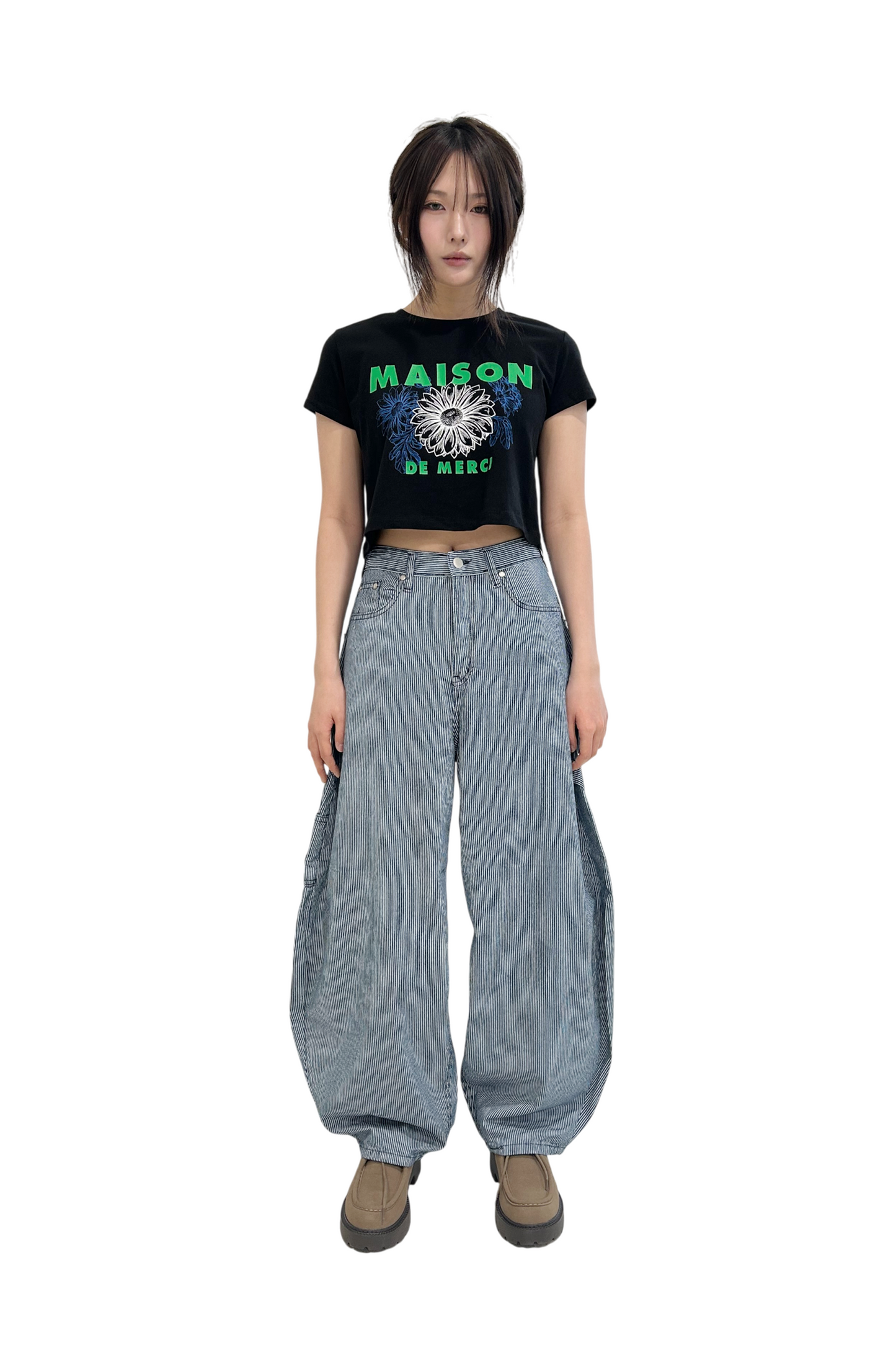 Develop Korea Sk8er Boi Jeans Blue/White | ODD EVEN