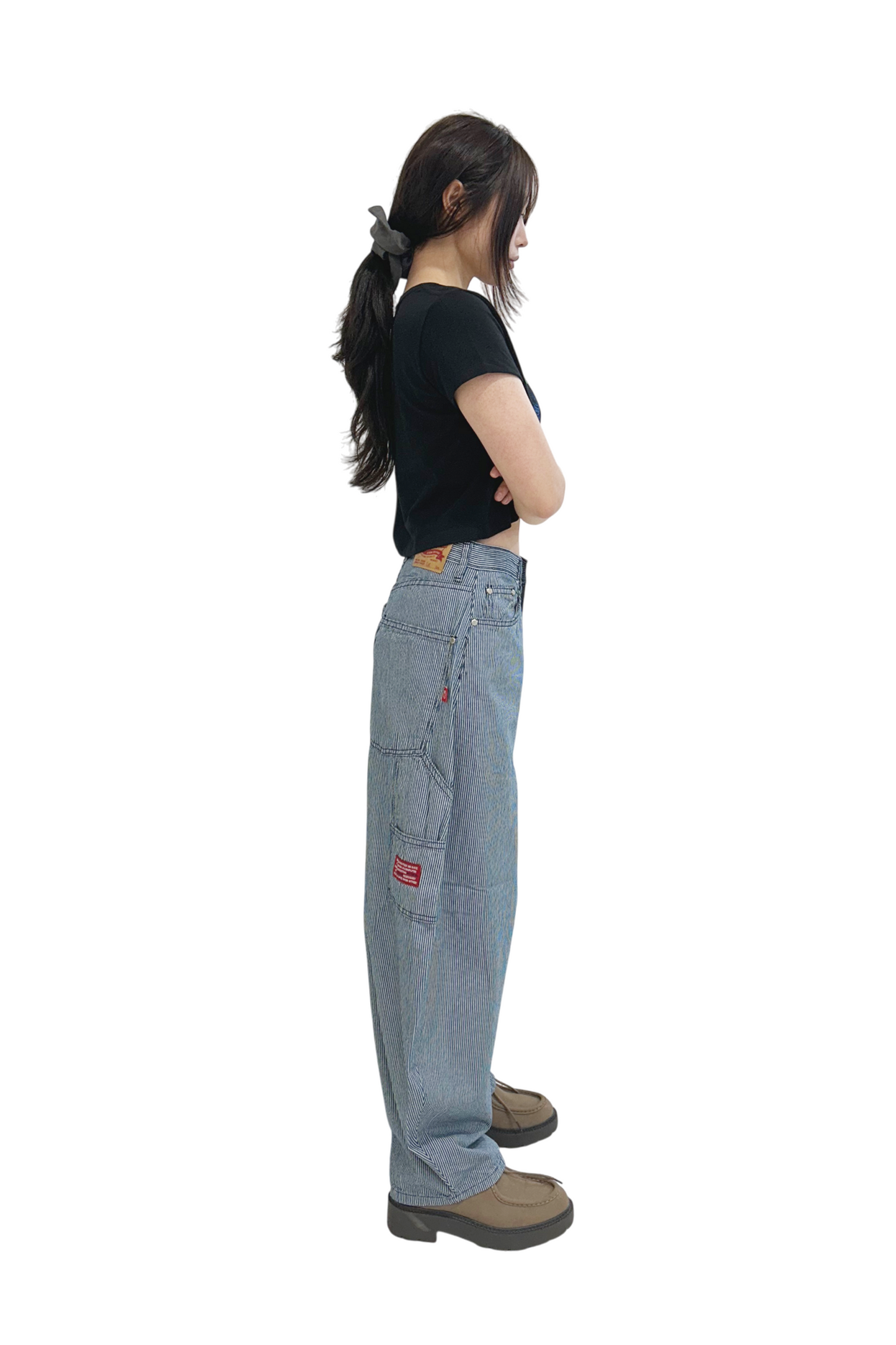 Develop Korea Sk8er Boi Jeans Blue/White