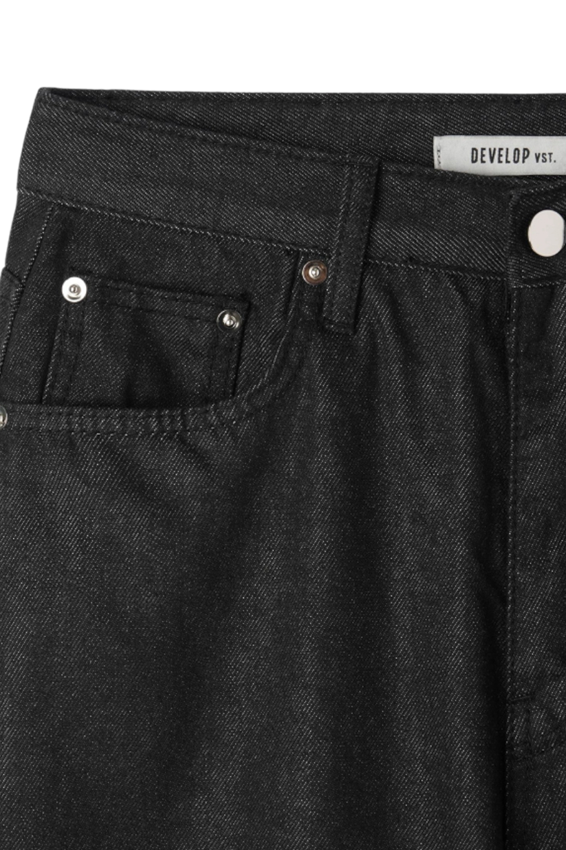 Develop Korea Gothic Cross Jeans Black | ODD EVEN