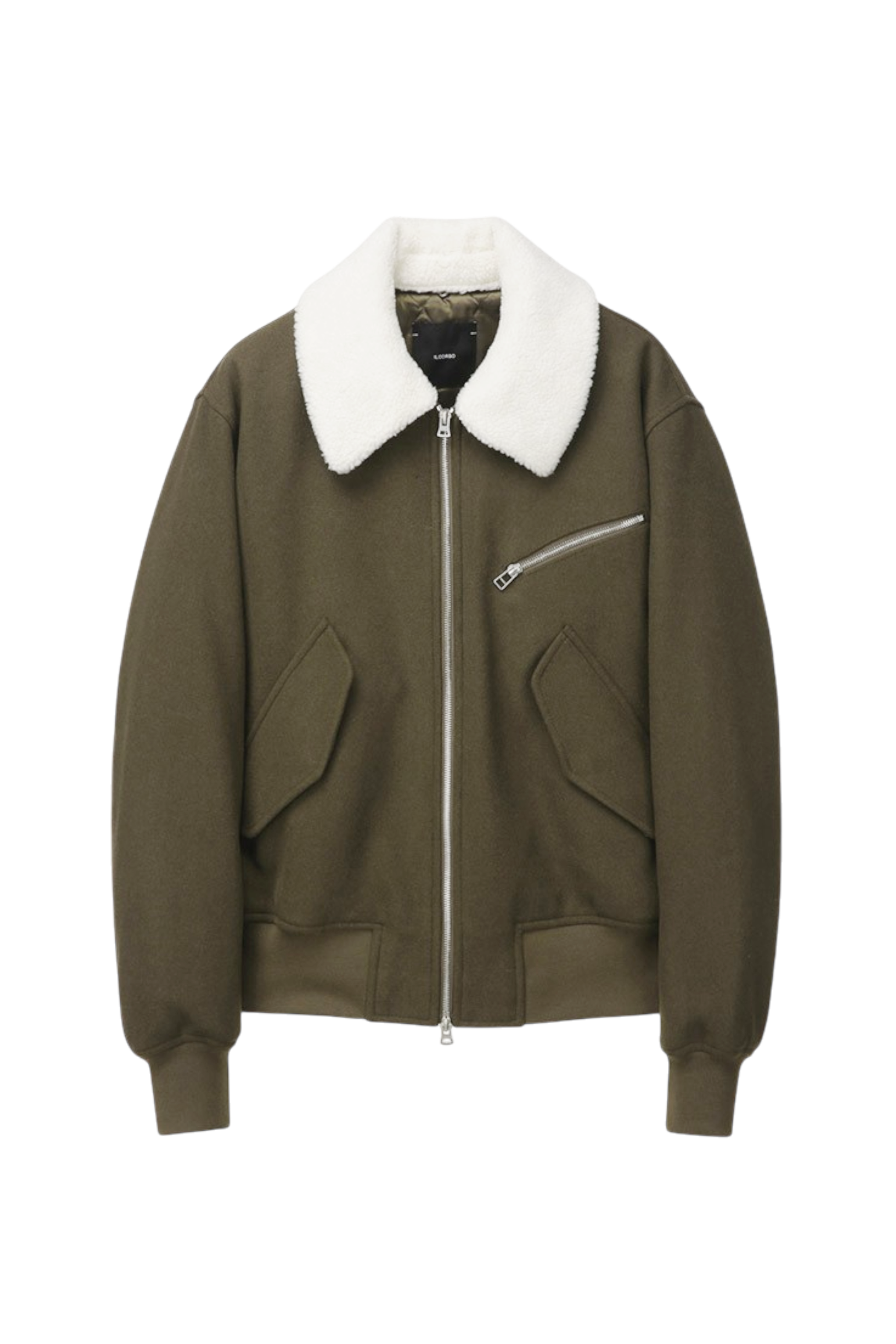 【Kheiki】 BROWN \"Collarless Knit Jacket\" Kheiki】 BROWN 