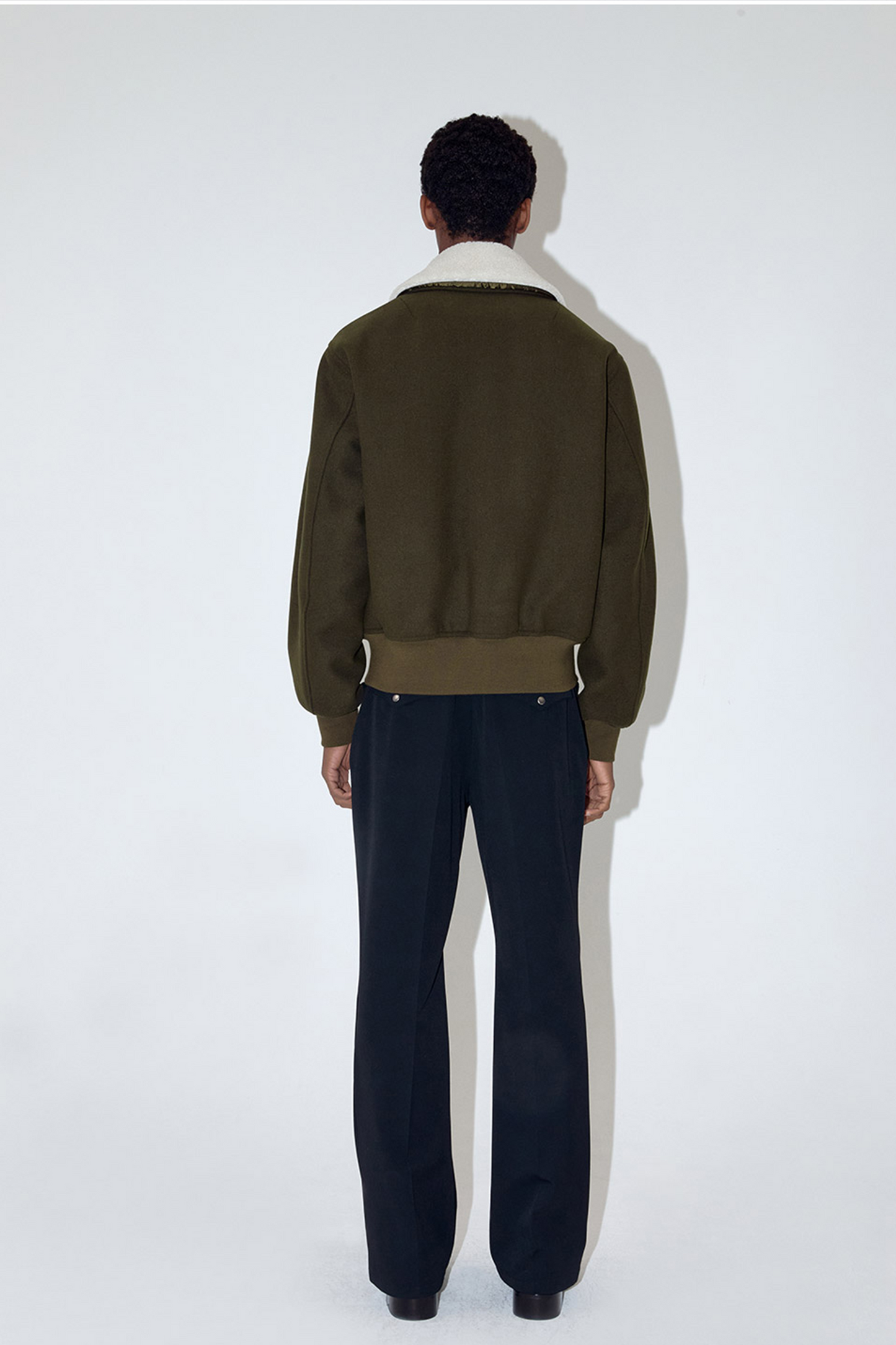 Ilcorso Western Wool Zip Jacket Kahki | ODD EVEN
