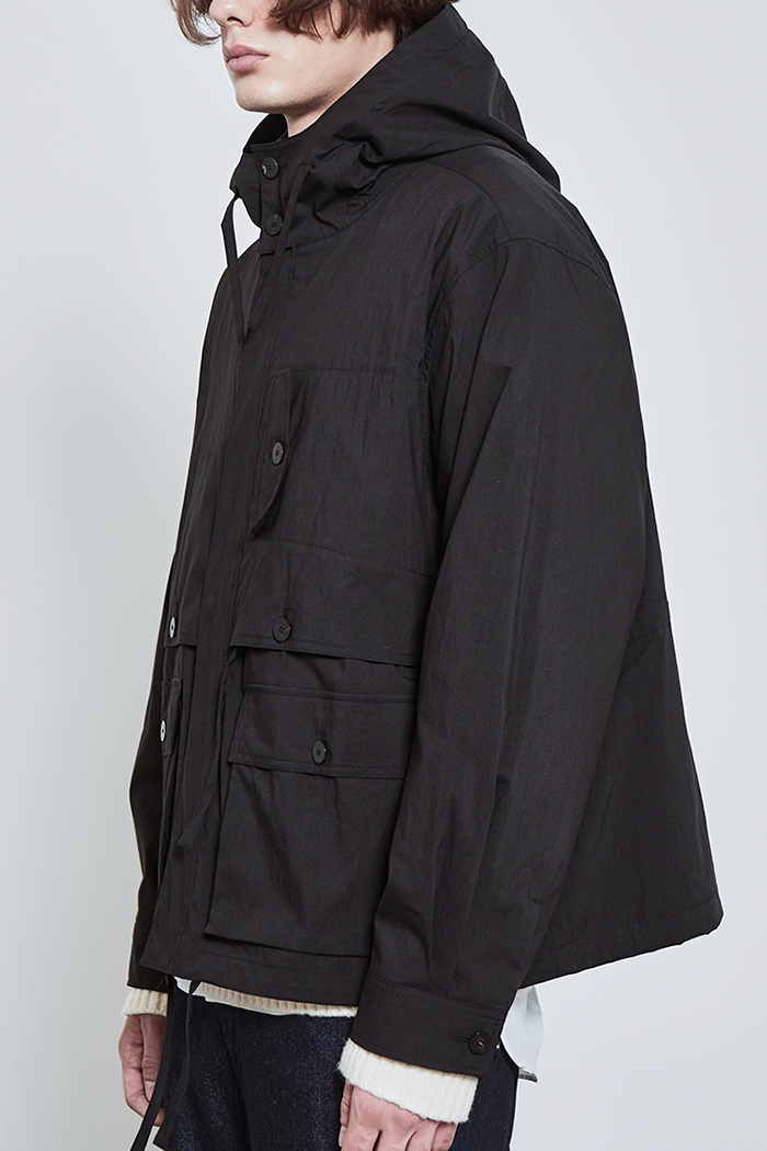 LJG Hyde Hood Parka Black | ODD EVEN