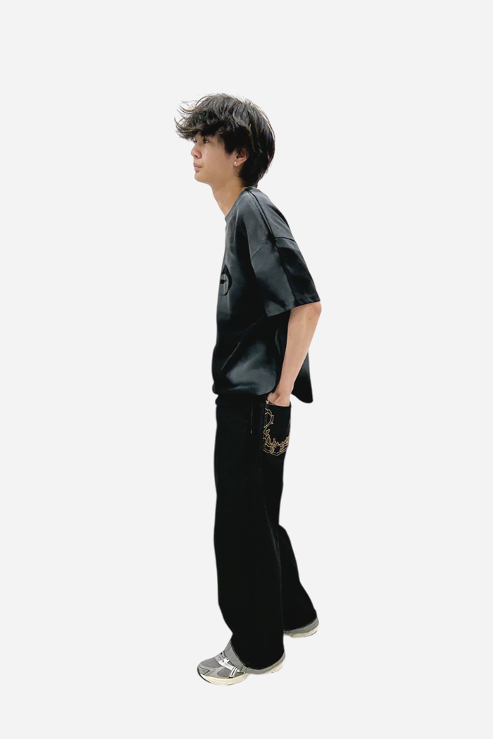 ONL Mature Themes T-Shirt Washed Black | ODD EVEN