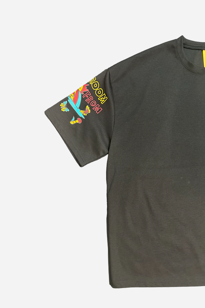 By Attention Mush Room T-Shirt Black | ODD EVEN