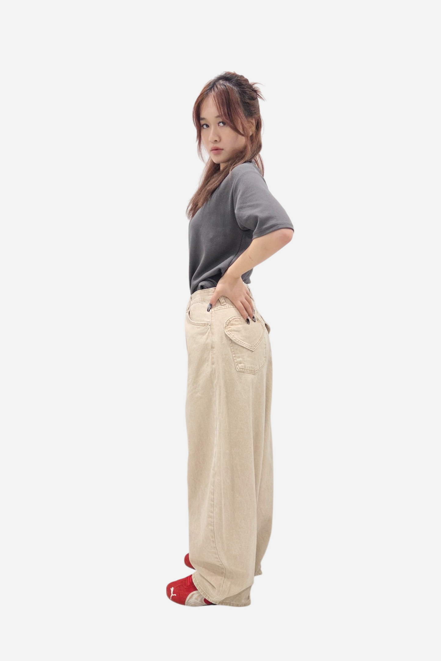 Develop Korea Persona Jeans Tan | ODD EVEN