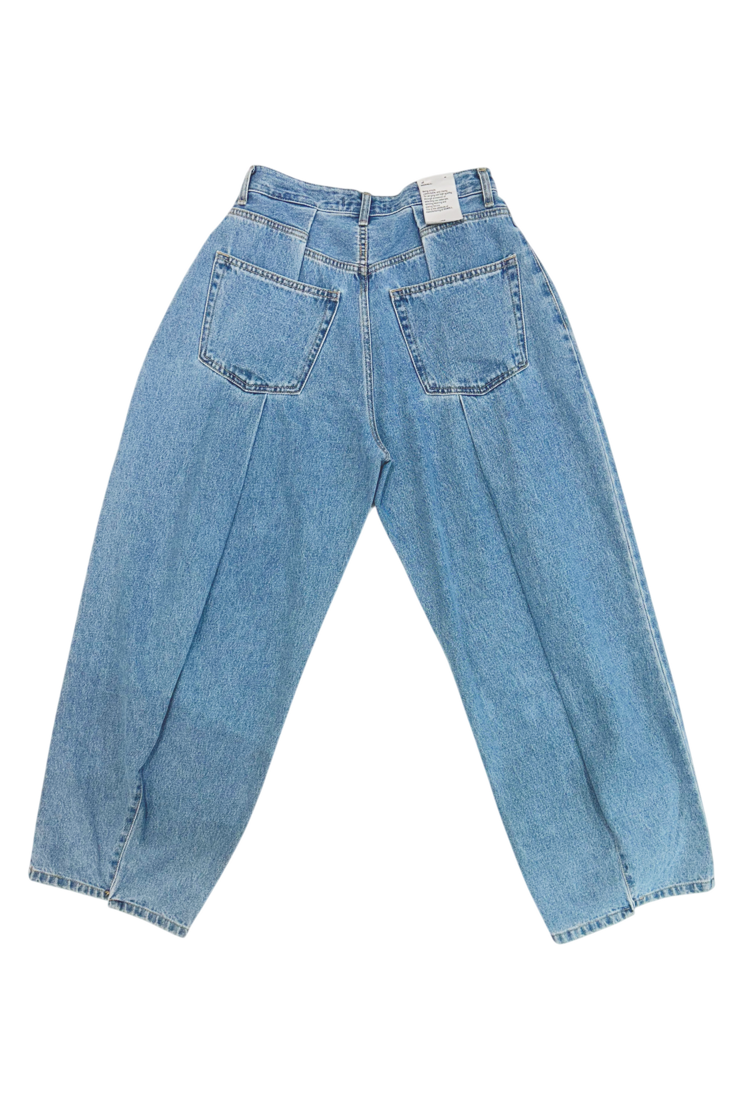 Howell Pleat Balloon Jeans Bluee | ODD EVEN