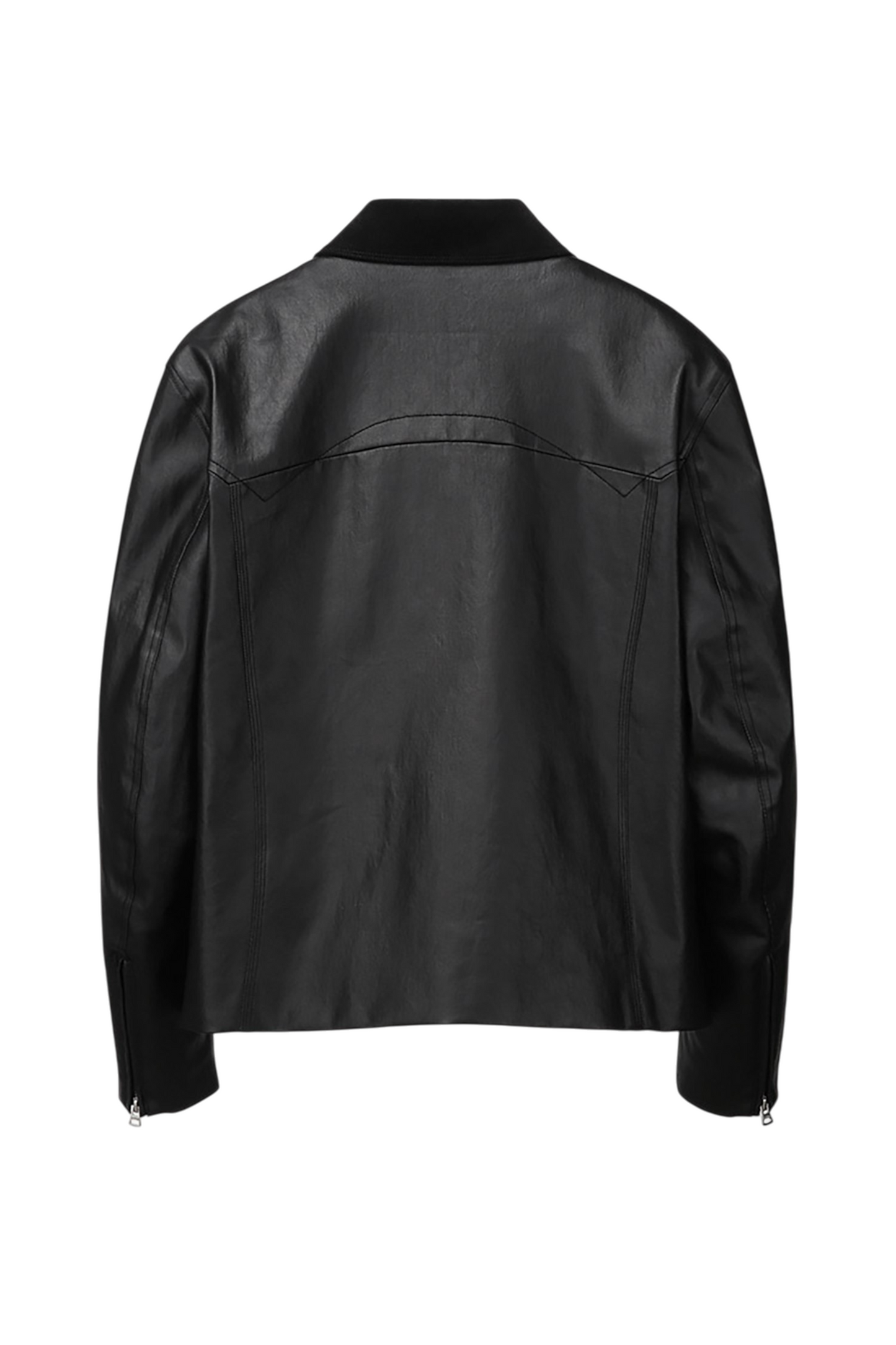 Ilcorso Skulls Crop Coated Jacket Black | ODD EVEN